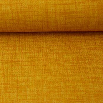 Preview: 50x70 cm Zuschnitt Baumwolle beschichtet Uni Senf meliert Charly by Swafing